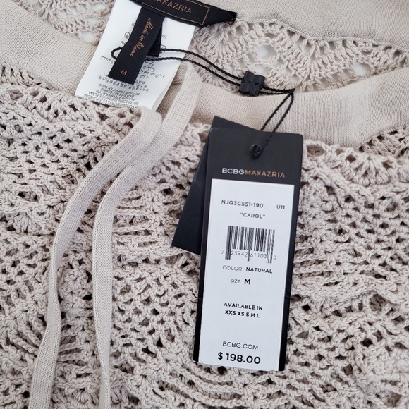 BCBG Maxazria crochet mini skirt crop top - Picture 3 of 12